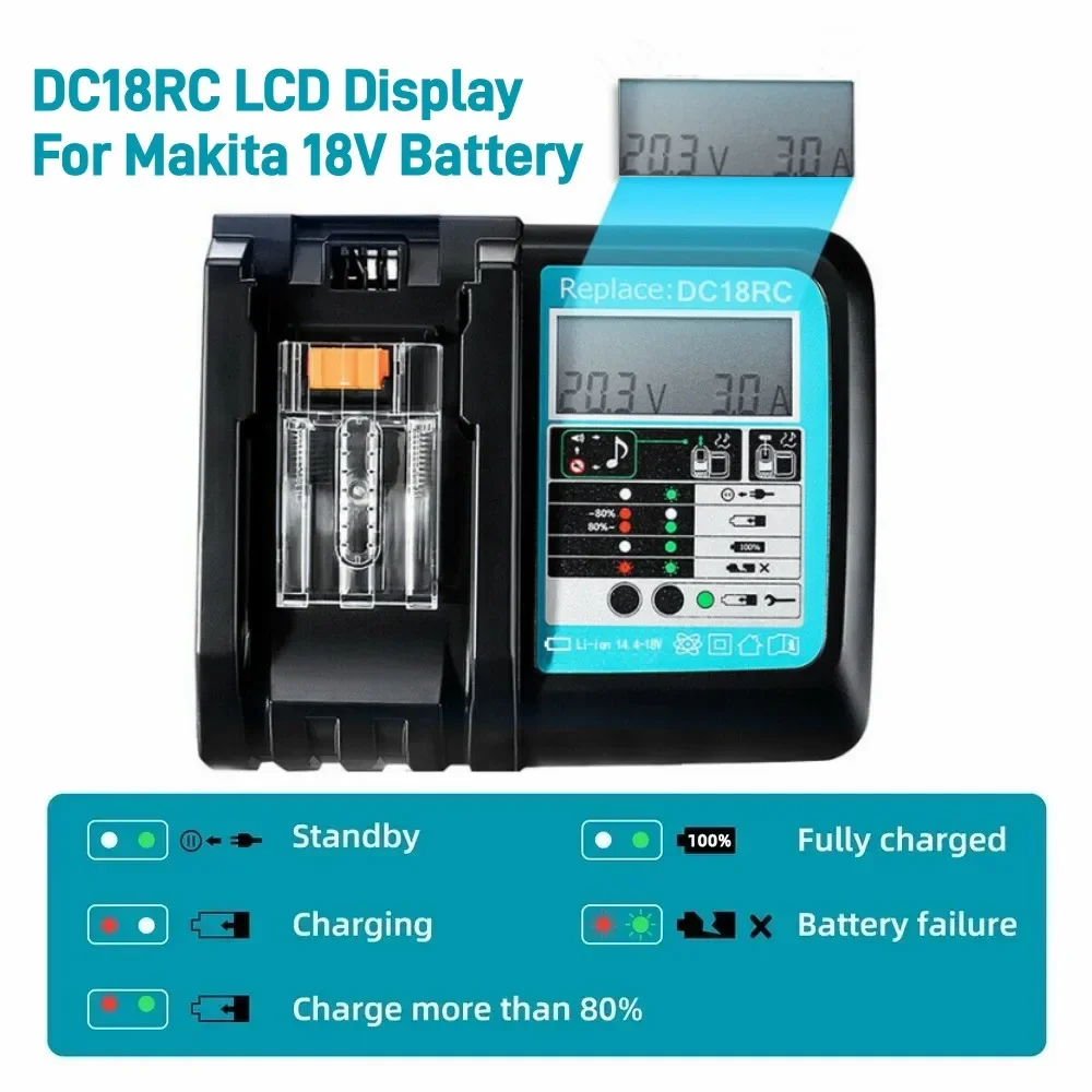Makita Drill Hp1640 - DC18RC リチウムイオンバッテリー 3A 充電器 マキタ 18V