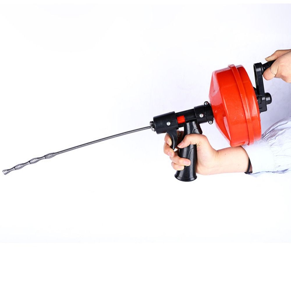 Drain Snake Flexible - プロ仕様の排水管清掃機/電動フレキシブル配管パイプ浚渫機 5-10m 長さ 瞬時に詰まりを解消する排水管詰まり除去器
