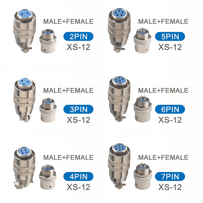 Push Fit Connector - 5/20 個 XS12 コネクタ 12 ミリメートルプッシュプル円形クイックコネクタ