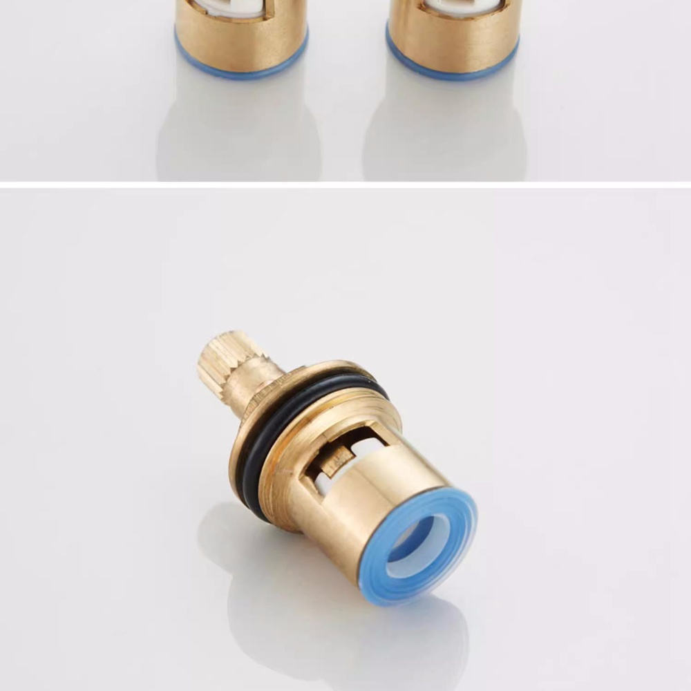 Basin Mixer Cartridge - 交換用セラミック蛇口バルブコア耐久性のある真鍮製水栓カートリッジ温冷混合部品洗面台キッチンシンク金具用