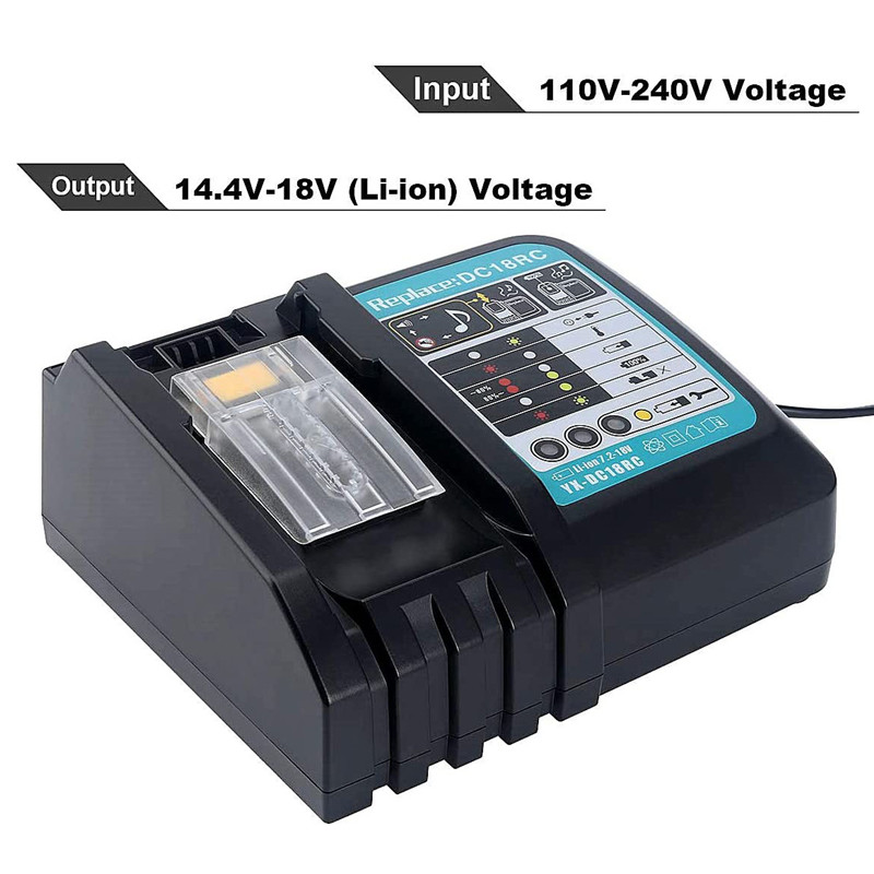 バッテリー充電器マキタ 18V 14.4V BL1860 B - Makita Drill Hp1640 のレビューと価格