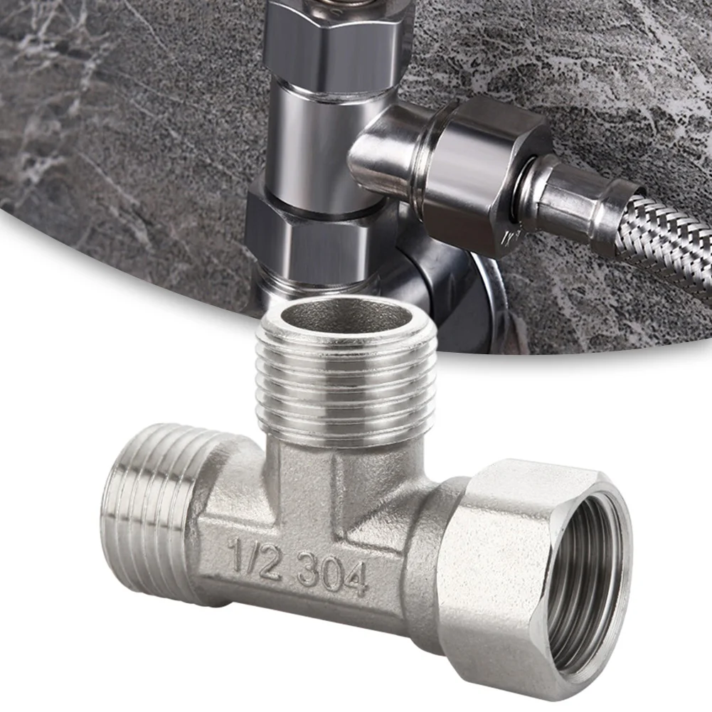 ステンレス鋼 T アダプター G1/2 インチ T バルブ分 - Shower Valve Cartridge のレビューと価格