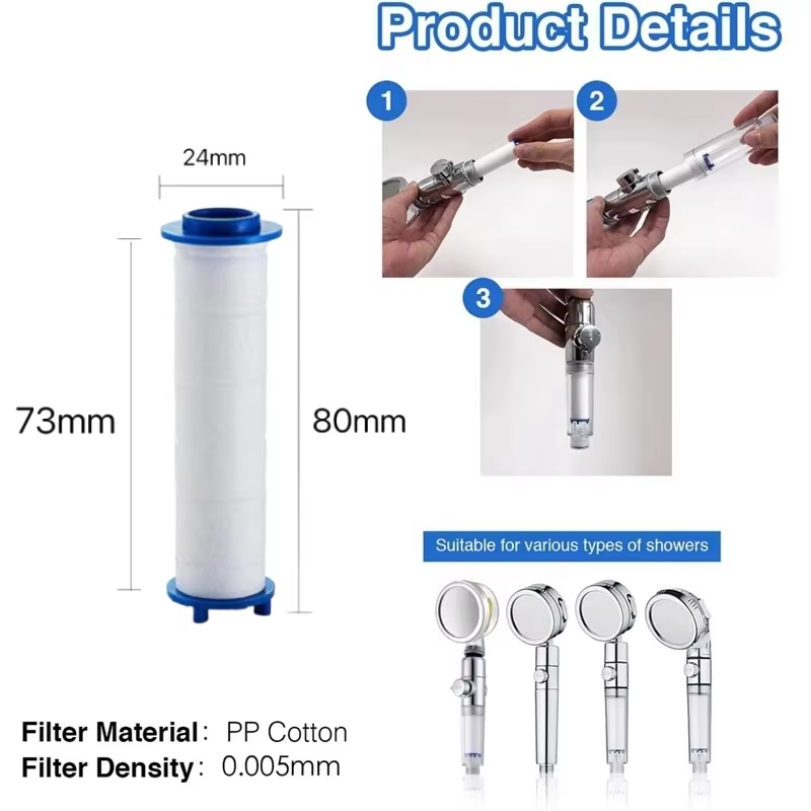 10 個シャワーヘッド交換用 PP 綿フィルターカートリッジ - Shower Valve Cartridge のレビューと価格