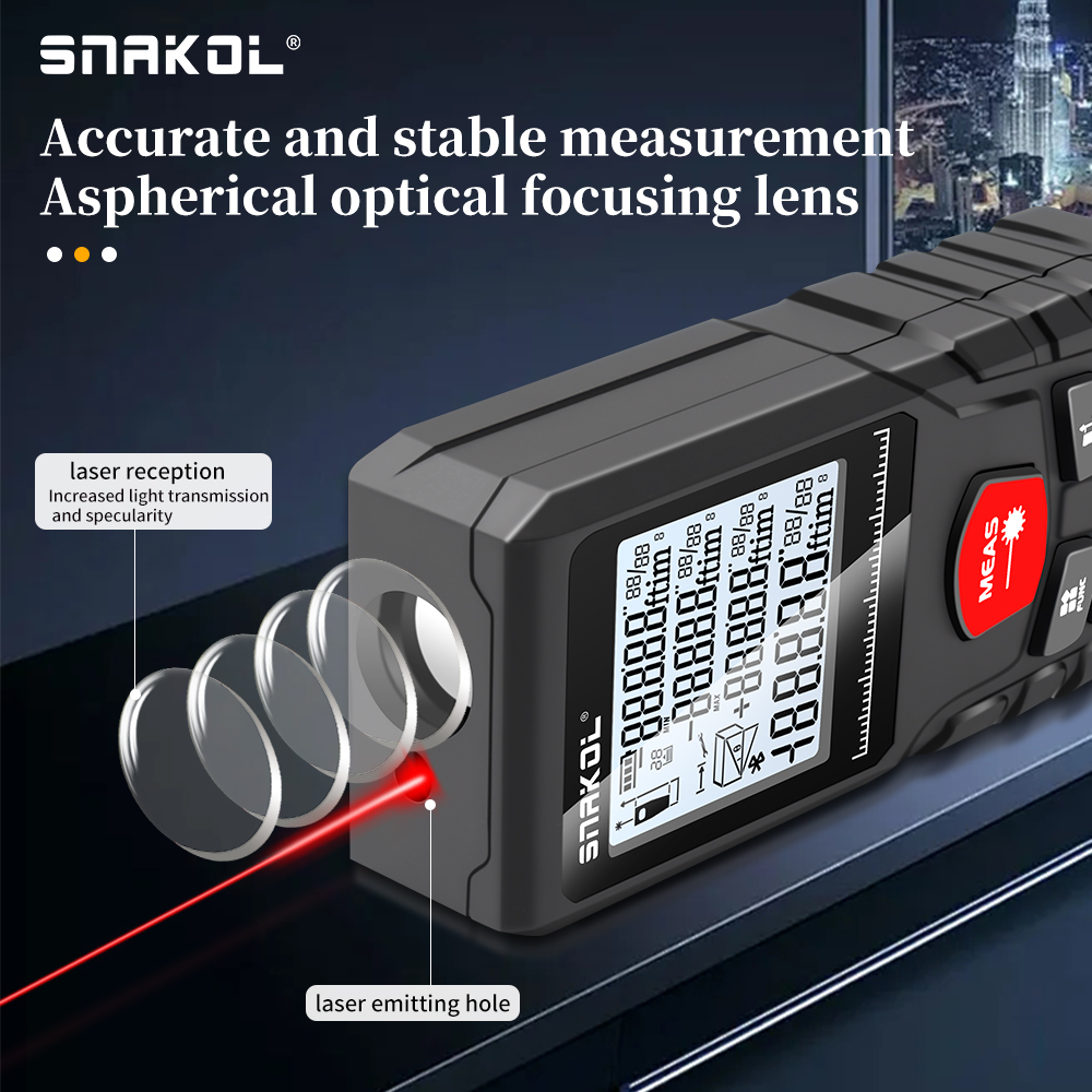 Snakol レーザー距離計 50 メートル 70 メートル - Stanley Tape 25Ft のレビューと価格